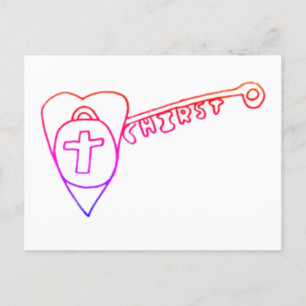 Christus is het sleutelBriefkaart Briefkaart
