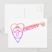 Christus is het sleutelBriefkaart Briefkaart (Voorkant / Achterkant)