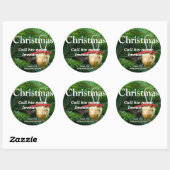 Christus is Immanuel Kerstmis Isaiah 7-14 Ronde Sticker (Vel)