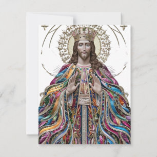 Christus is Koning Feestdagenkaart
