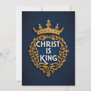 Christus is Koning Feestdagenkaart