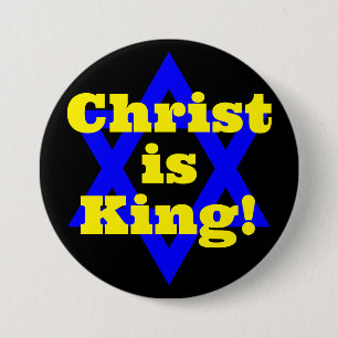 Christus is koning! ronde button 7,6 cm
