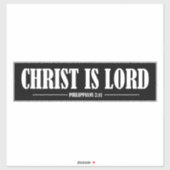 Christus is Lord zwart en wit vinyl Sticker (Vel)