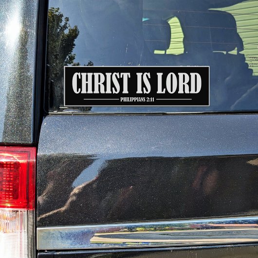 Christus is Lord zwart en wit vinyl Sticker