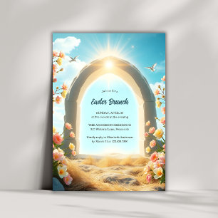 Christus Is Opgestaan Bloemrijke Religieuze Paasbr Kaart