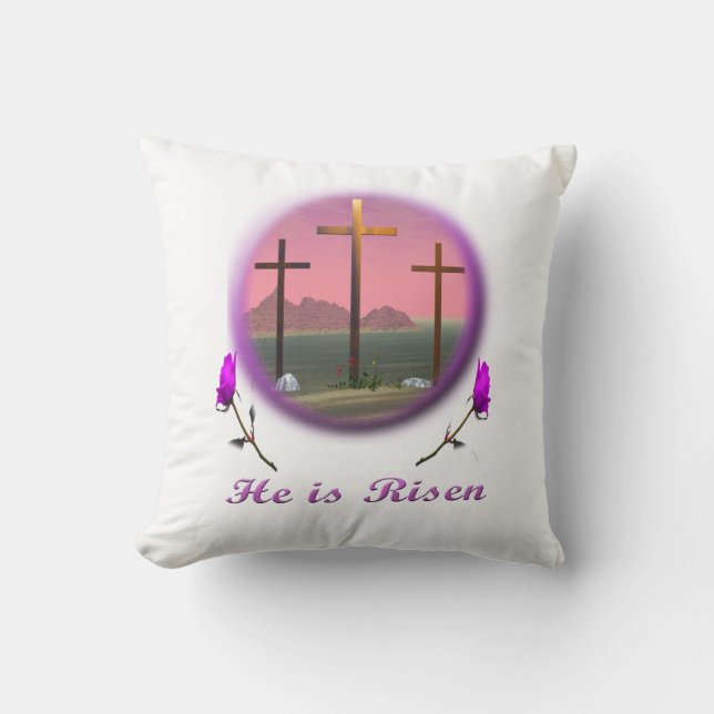 Christus is Risen Kussen (Voorkant)