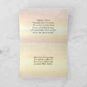 Christus is Risen Matthew 28:5-6 Paasbijbelverse Feestdagen Kaart (Binnen)