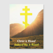 Christus is Risen! Oostelijk Orthodoxe Kruis (Voorkant)