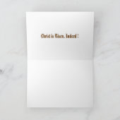 Christus is verrezen, inderdaad ! feestdagen kaart (Binnen)