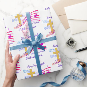 Christus is verrezen Kerstmis Pasen Cadeaupapier