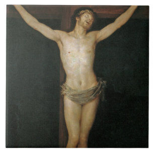 Christus (Jezus aan het kruis) (door Goya) Tegeltje