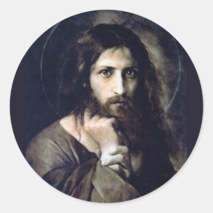 Christus Jezus de Verlosser door Cornicelius Ronde Sticker