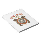 Christus Jezus Vintage Leeuw Geloof Notitieblok (Schuin)