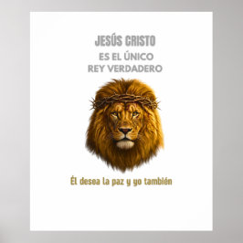 Christus Koning Poster Leeuw van Juda Echte Koning