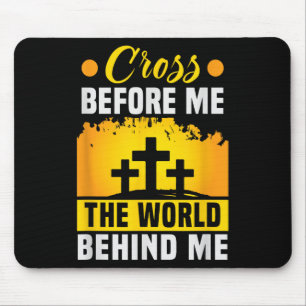 Christus kruis voor mij de wereld achter mij Chris Muismat