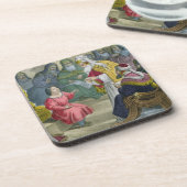 Christus met de Artsen in de tempel, van een bijbe Onderzetter (Linkerzijde)