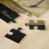 Christus met de  kunstolie van het kruis legpuzzel (Zijkant)