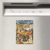 Christus met de kunstolie van het kruis magneet (Insitu (Vaatwasser))