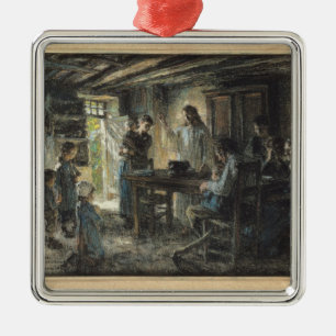 Christus met de Meek, 1903-04 Metalen Ornament