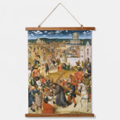 Christus met de verf van het kruis hangend wandkleed (Voorkant)