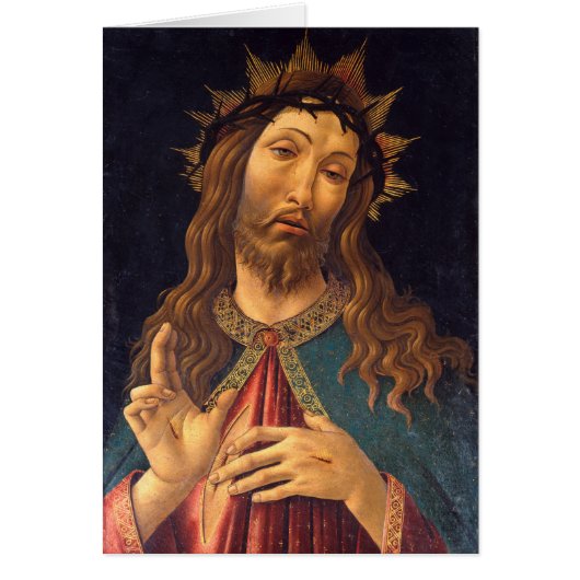 Christus met Doornenkroon door Sandro Botticelli (Voorkant)