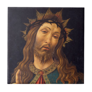 Christus met Doornenkroon door Sandro Botticelli Tegeltje