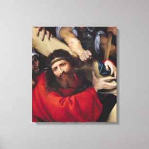 Christus met het kruis, 1526 canvas afdruk