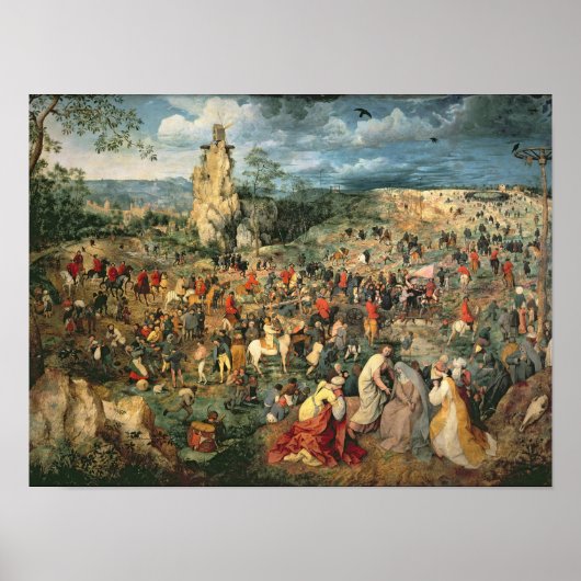 Christus met het kruis, 1564 poster (Voorkant)