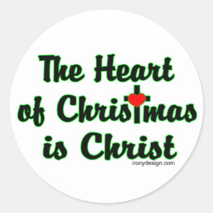 Christus met Kerstmis Ronde Sticker