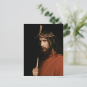 Christus met Thorns. Fine Art Easter Briefkaart (Staand voorkant)