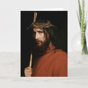 Christus met Thorns. Fine Art Easter Kaarten