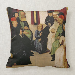 Christus Onder de dokters (olie op het paneel) Kussen