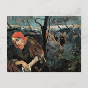 Christus op de berg Olijven van Paul Gauguin Post Briefkaart