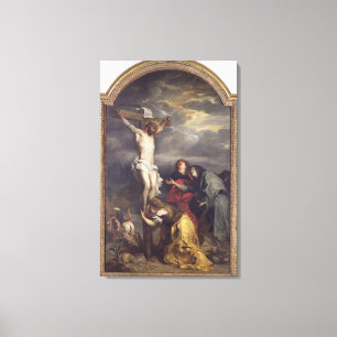 Christus op het kruis, c.1628-30 canvas afdruk