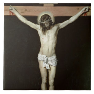 Christus op het kruis, c.1630 tegeltje