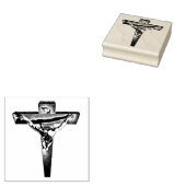 Christus op het kruis 	rubberstempel (Gestempeld)
