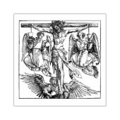 Christus op het kruis 	rubberstempel (Afrduk)