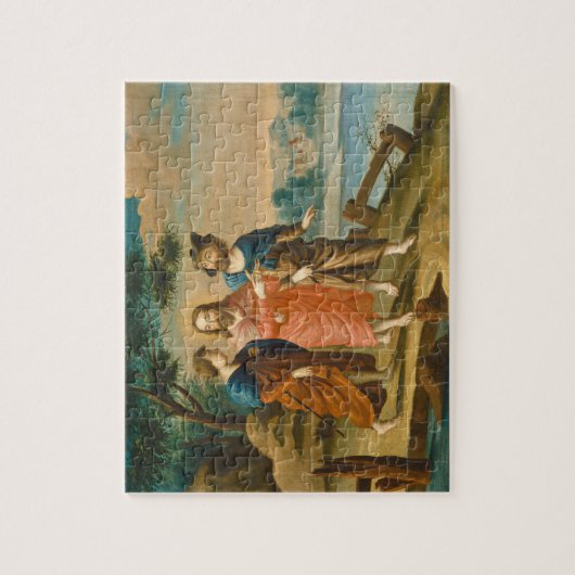 Christus op weg naar Emmaüs Legpuzzel (Verticaal)