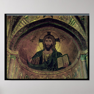 Christus Pantocrat in de apse Poster