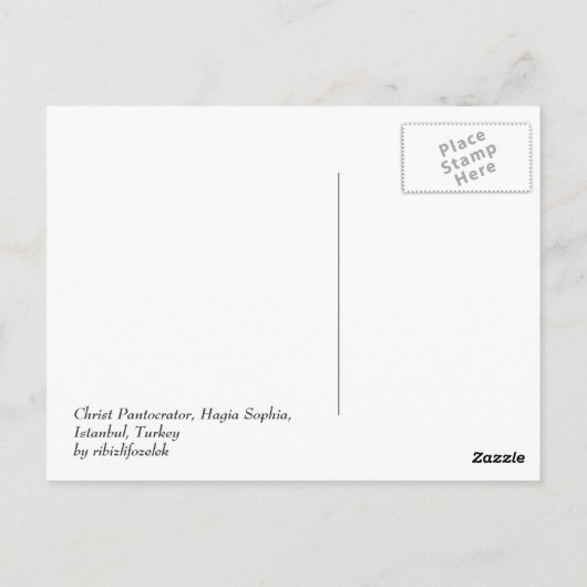 Christus Pantocrator Briefkaart (Achterkant)