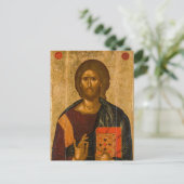 Christus Pantocrator door Byzantine Icon Briefkaart (Staand voorkant)