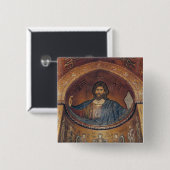 Christus Pantocrator en Madonna Vierkante Button 5,1 Cm (Voorkant /achterkant)