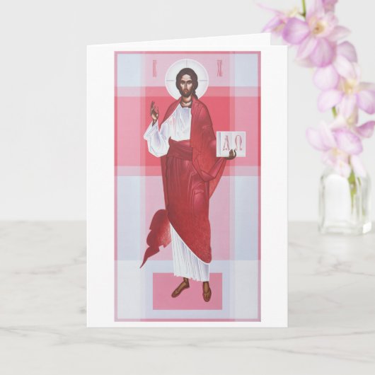 Christus Pantocrator Kaart (Orchidee)