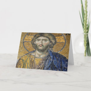 Christus Pantocrator Mosiac Iconic Religic Roman A Kaart