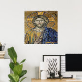 Christus Pantocrator Mozaïek Iconische Religieuze  Poster (Thuiskantoor)