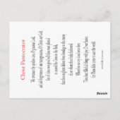 Christus Pantocrator Prayer Card Briefkaart (Achterkant)