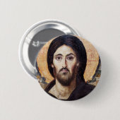 Christus Pantocrator Ronde Button 5,7 Cm (Voorkant /achterkant)