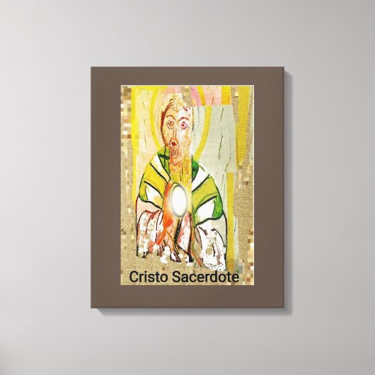 Christus Priest Stretched Canvas Print (Voorkant)