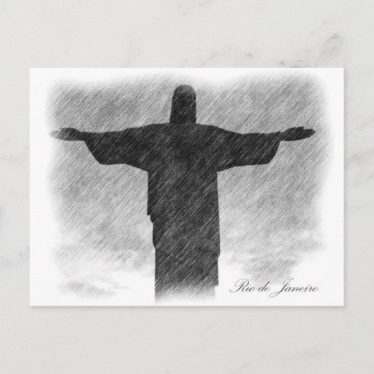 Christus Redeemer 1 Briefkaart (Voorkant)