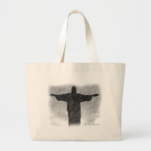 Christus Redeemer 1 Grote Tote Bag